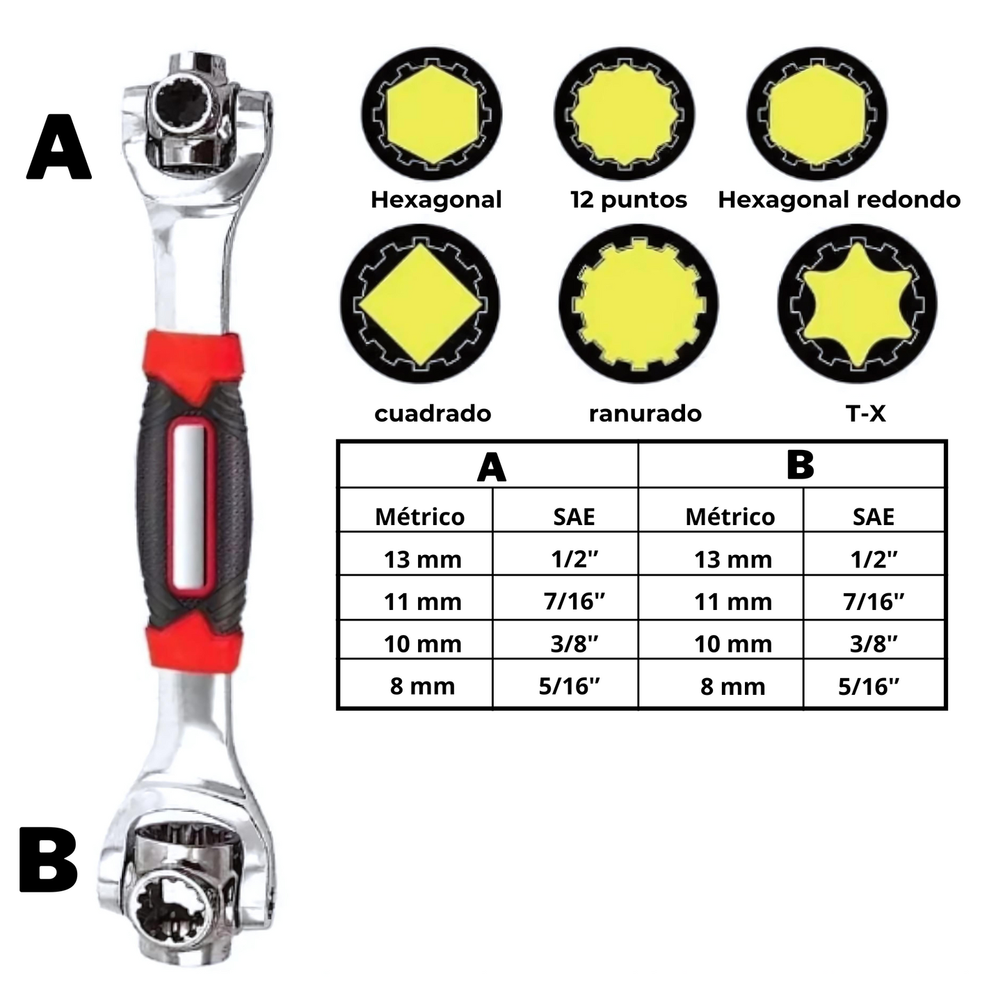 Llave Universal  Multifuncional